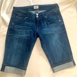 HUDSON Mid Rise denim shorts
